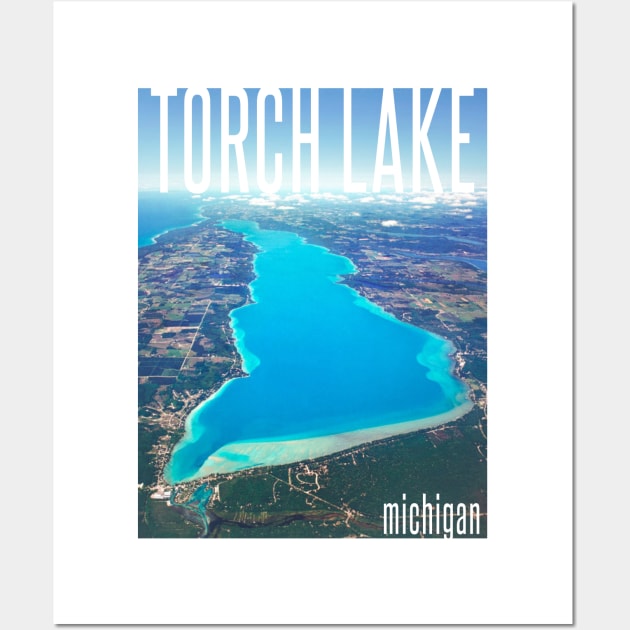 TORCH LAKE Wall Art by YourLuckyTee